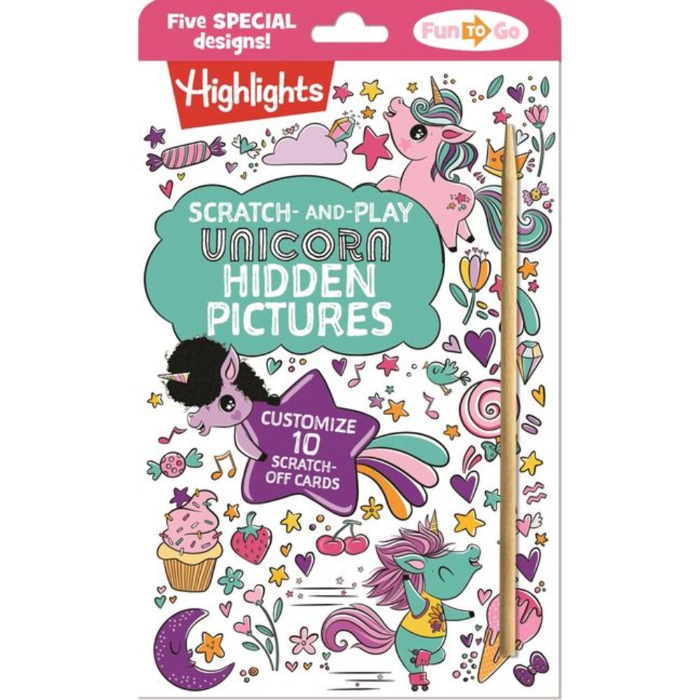 Scratch-And-Play Unicorn Hidden Pictures -- Highlights